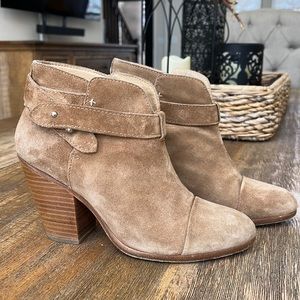 Rag & Bone Harlow Bootie in Camel Suede size 36.5